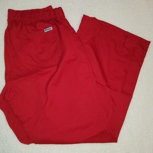 Grey's Anatomy by Barco Women's scrub pants red size medium petite